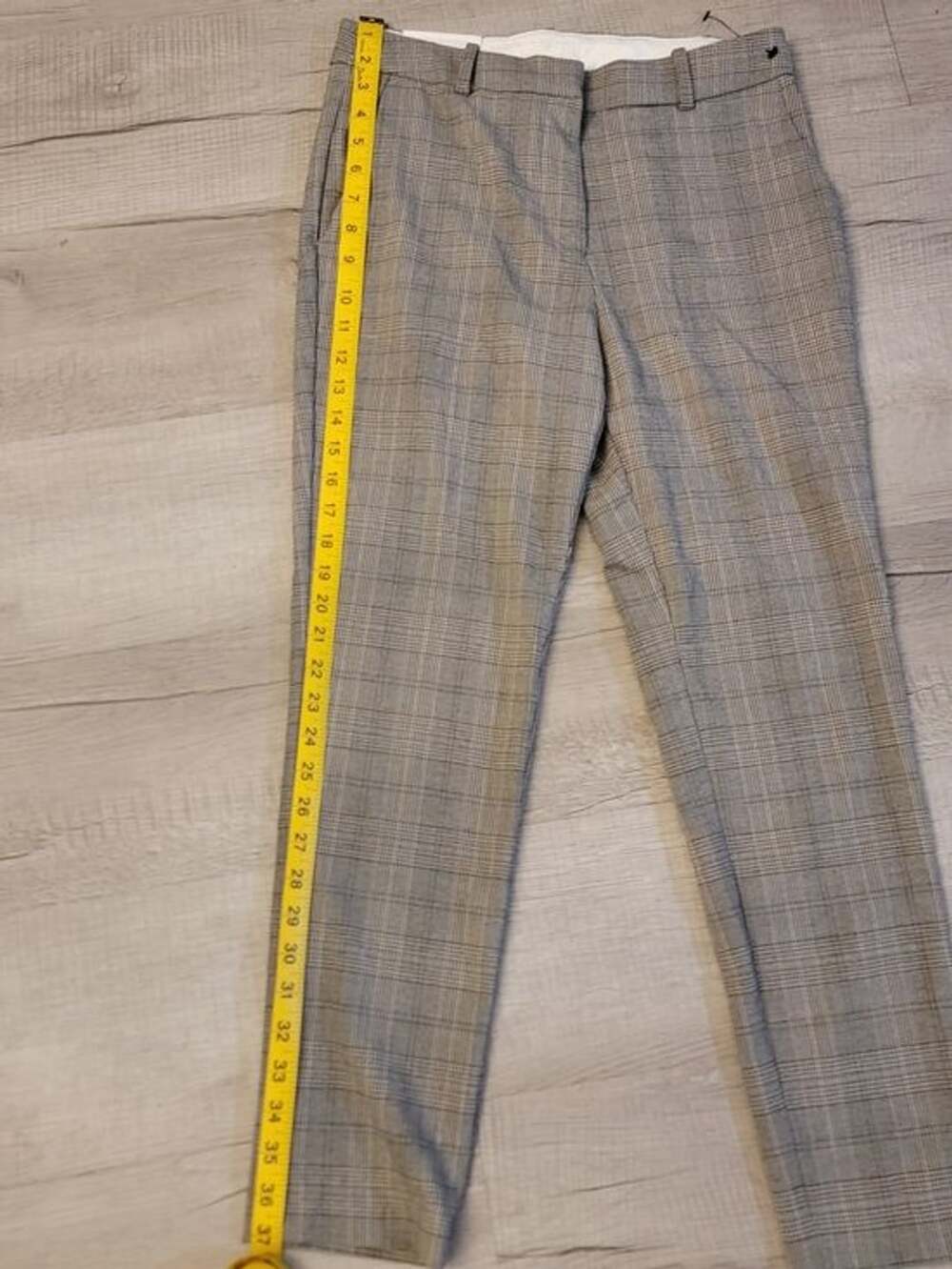 H&M Gray Plaid Women's Tailored Pants